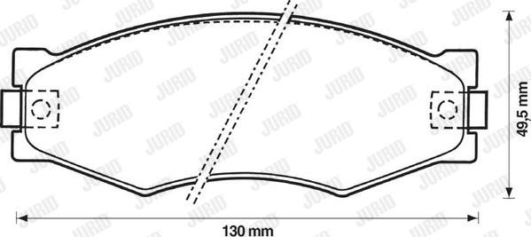 Jurid 572313J - Bremžu uzliku kompl., Disku bremzes adetalas.lv