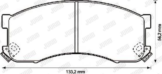 Jurid 572336J - Bremžu uzliku kompl., Disku bremzes adetalas.lv