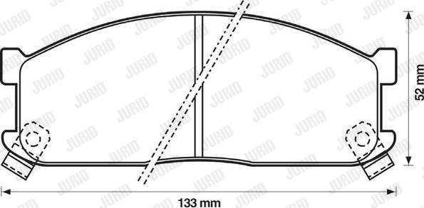 Jurid 572332J - Bremžu uzliku kompl., Disku bremzes adetalas.lv