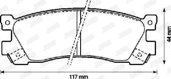 Jurid 572248J - Bremžu uzliku kompl., Disku bremzes adetalas.lv