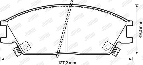 Jurid 572269J - Bremžu uzliku kompl., Disku bremzes adetalas.lv