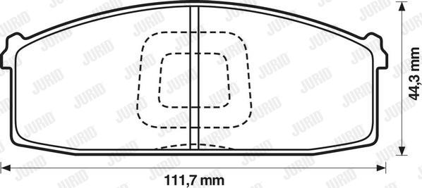 Jurid 572232J - Bremžu uzliku kompl., Disku bremzes adetalas.lv