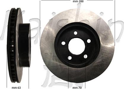 Kaishin CBR065 - Bremžu diski adetalas.lv