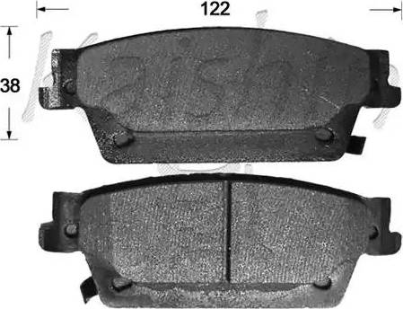 Kaishin D10143 - Bremžu uzliku kompl., Disku bremzes adetalas.lv