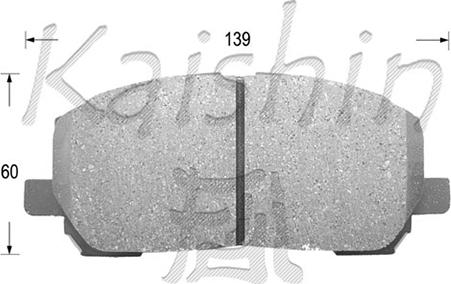 Kaishin FK2231 - Bremžu uzliku kompl., Disku bremzes adetalas.lv