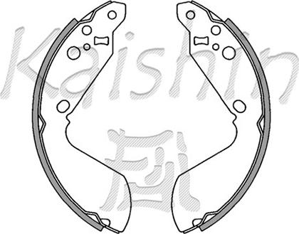 Kaishin K9942 - Bremžu loku komplekts adetalas.lv