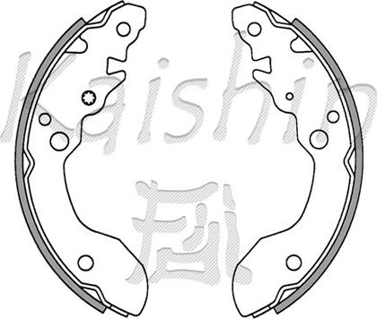Kaishin K9955 - Bremžu loku komplekts adetalas.lv
