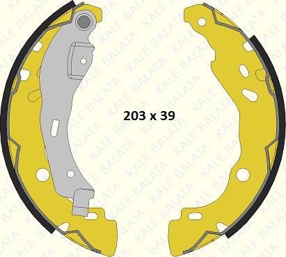 KALE 1237 0470 05 P - Bremžu loku komplekts adetalas.lv