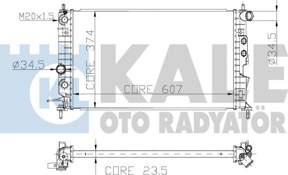 KALE OTO RADYATÖR 134100 - Radiators, Motora dzesēšanas sistēma adetalas.lv