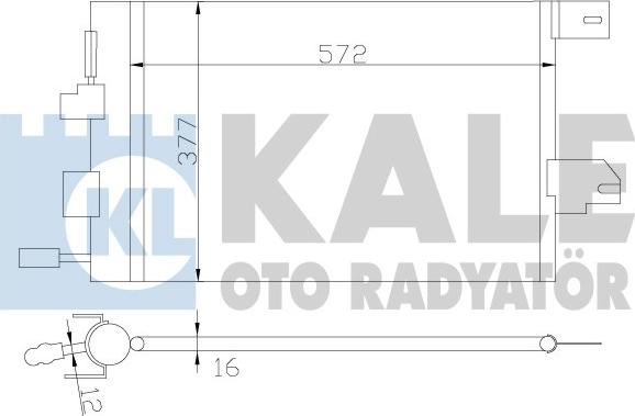 KALE OTO RADYATÖR 393300 - Kondensators, Gaisa kond. sistēma adetalas.lv