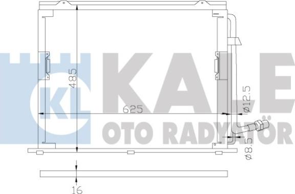 KALE OTO RADYATÖR 392400 - Kondensators, Gaisa kond. sistēma adetalas.lv