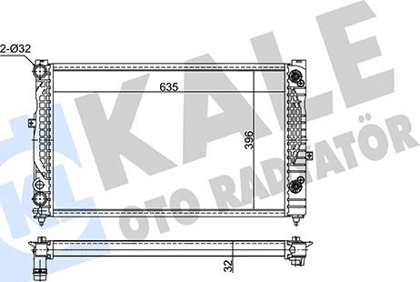 KALE OTO RADYATÖR 349240 - Radiators, Motora dzesēšanas sistēma adetalas.lv