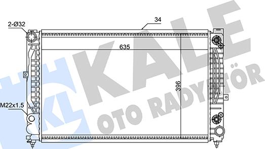 KALE OTO RADYATÖR 348310 - Radiators, Motora dzesēšanas sistēma adetalas.lv