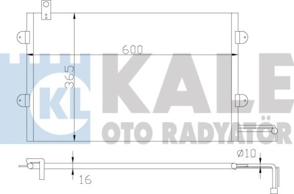 KALE OTO RADYATÖR 342945 - Kondensators, Gaisa kond. sistēma adetalas.lv