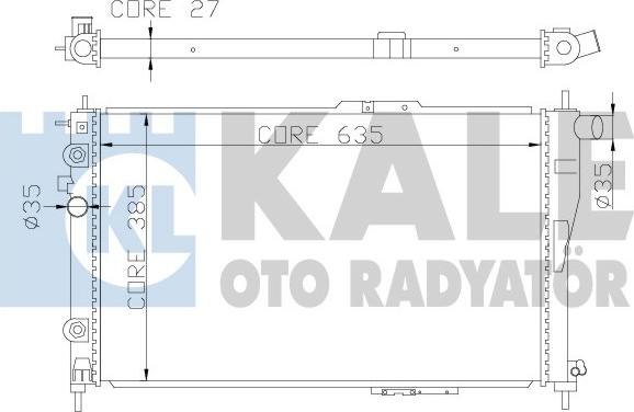 KALE OTO RADYATÖR 342245 - Radiators, Motora dzesēšanas sistēma adetalas.lv