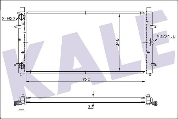 KALE OTO RADYATÖR 347535 - Radiators, Motora dzesēšanas sistēma adetalas.lv