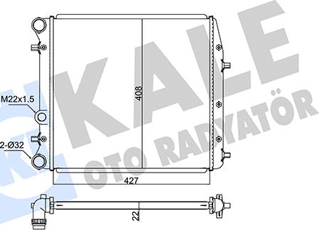 KALE OTO RADYATÖR 347525 - Radiators, Motora dzesēšanas sistēma adetalas.lv