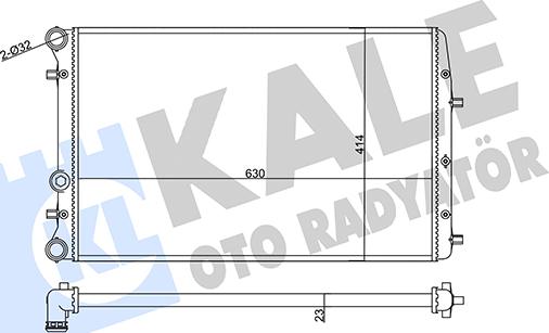 KALE OTO RADYATÖR 356935 - Radiators, Motora dzesēšanas sistēma adetalas.lv