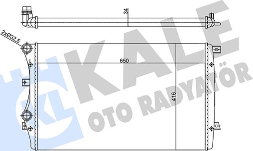 KALE OTO RADYATÖR 356925 - Radiators, Motora dzesēšanas sistēma adetalas.lv