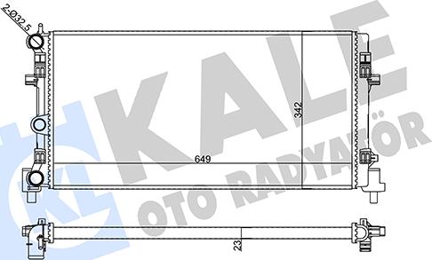 KALE OTO RADYATÖR 356425 - Radiators, Motora dzesēšanas sistēma adetalas.lv