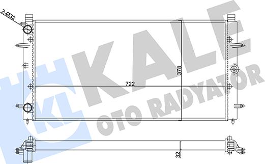 KALE OTO RADYATÖR 356880 - Radiators, Motora dzesēšanas sistēma adetalas.lv