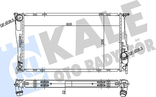 KALE OTO RADYATÖR 356230 - Radiators, Motora dzesēšanas sistēma adetalas.lv