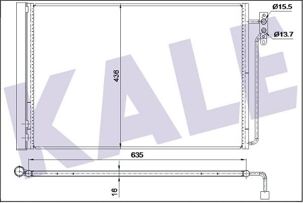 KALE OTO RADYATÖR 350665 - Kondensators, Gaisa kond. sistēma adetalas.lv