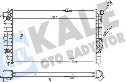 KALE OTO RADYATÖR 351955 - Radiators, Motora dzesēšanas sistēma adetalas.lv