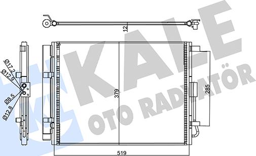 KALE OTO RADYATÖR 358215 - Kondensators, Gaisa kond. sistēma adetalas.lv