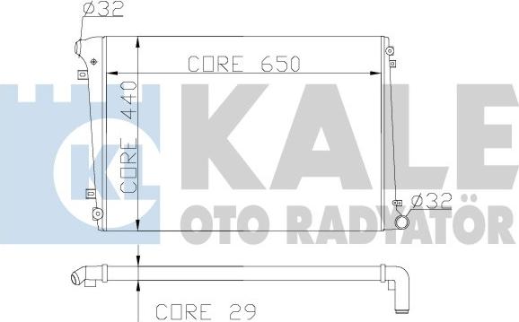 KALE OTO RADYATÖR 353600 - Radiators, Motora dzesēšanas sistēma adetalas.lv