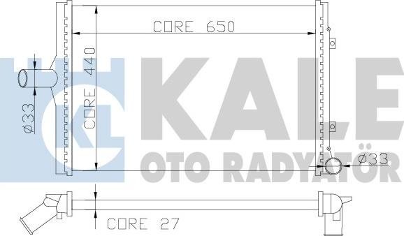 KALE OTO RADYATÖR 353000 - Radiators, Motora dzesēšanas sistēma adetalas.lv