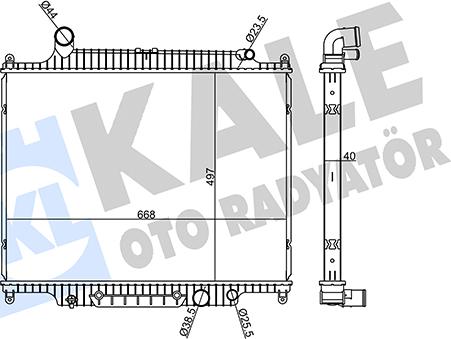 KALE OTO RADYATÖR 360170 - Radiators, Motora dzesēšanas sistēma adetalas.lv