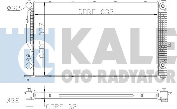 KALE OTO RADYATÖR 368000 - Radiators, Motora dzesēšanas sistēma adetalas.lv