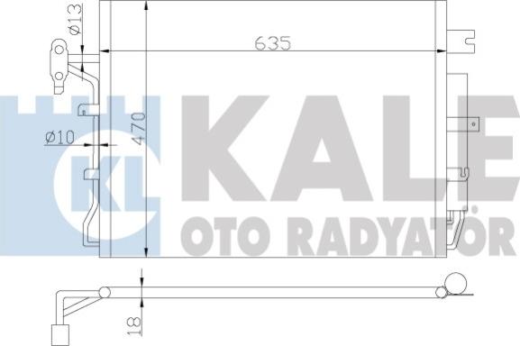 KALE OTO RADYATÖR 378000 - Kondensators, Gaisa kond. sistēma adetalas.lv