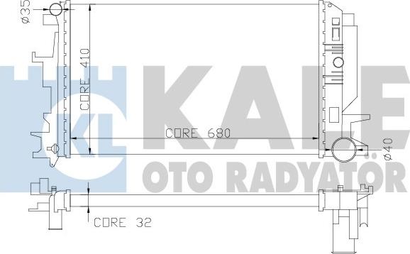 KALE OTO RADYATÖR 373900 - Radiators, Motora dzesēšanas sistēma adetalas.lv