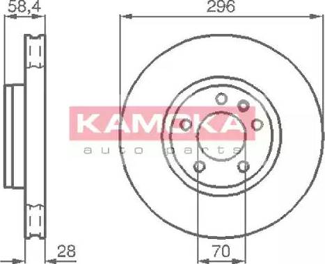 Kamoka 103660 - Bremžu diski adetalas.lv