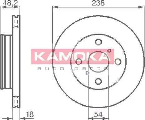 Kamoka 103826 - Bremžu diski adetalas.lv