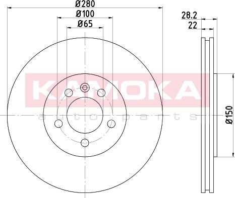 Kamoka 103223 - Bremžu diski adetalas.lv