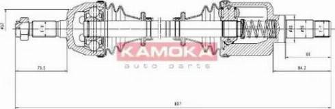 Kamoka CT1138952 - Piedziņas vārpsta adetalas.lv