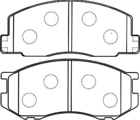 Kavo Parts BP-9098 - Bremžu uzliku kompl., Disku bremzes adetalas.lv