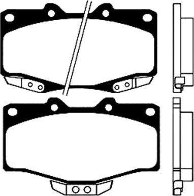 Kavo Parts BP-9045 - Bremžu uzliku kompl., Disku bremzes adetalas.lv