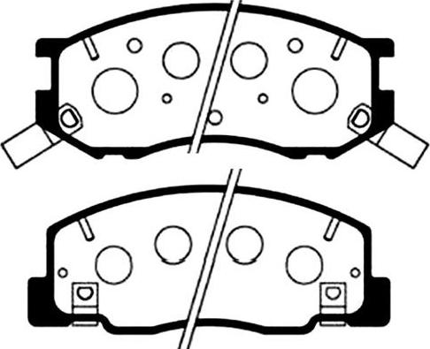 Kavo Parts BP-9041 - Bremžu uzliku kompl., Disku bremzes adetalas.lv