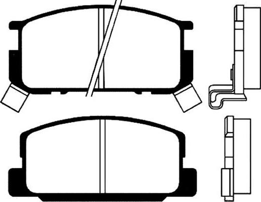 Kavo Parts BP-9009 - Bremžu uzliku kompl., Disku bremzes adetalas.lv