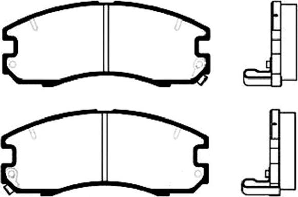 Kavo Parts BP-9013 - Bremžu uzliku kompl., Disku bremzes adetalas.lv