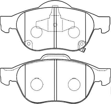 Kavo Parts BP-9080 - Bremžu uzliku kompl., Disku bremzes adetalas.lv