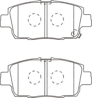 Kavo Parts BP-9144 - Bremžu uzliku kompl., Disku bremzes adetalas.lv