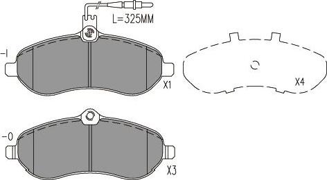 Kavo Parts BP-9162 - Bremžu uzliku kompl., Disku bremzes adetalas.lv