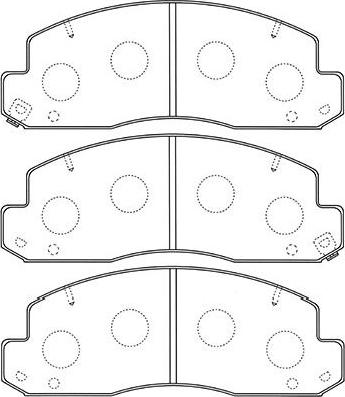 Kavo Parts BP-9106 - Bremžu uzliku kompl., Disku bremzes adetalas.lv