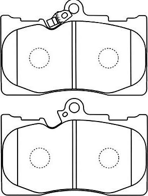 Kavo Parts BP-9102 - Bremžu uzliku kompl., Disku bremzes adetalas.lv