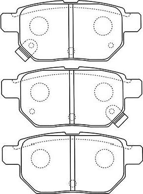 Kavo Parts BP-9110 - Bremžu uzliku kompl., Disku bremzes adetalas.lv